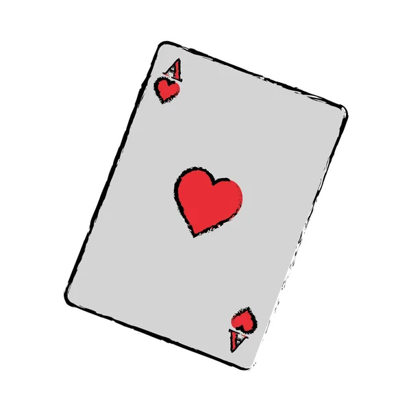 Έννοιας παιχνίδι καρτών καζίνο — Διανυσματικό Αρχείο