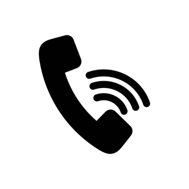 İzole telefon simgesi