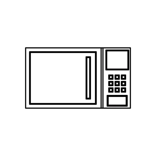 Appareil de cuisine micro-ondes — Image vectorielle