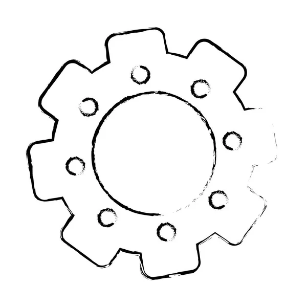 Icône roue dentée — Image vectorielle