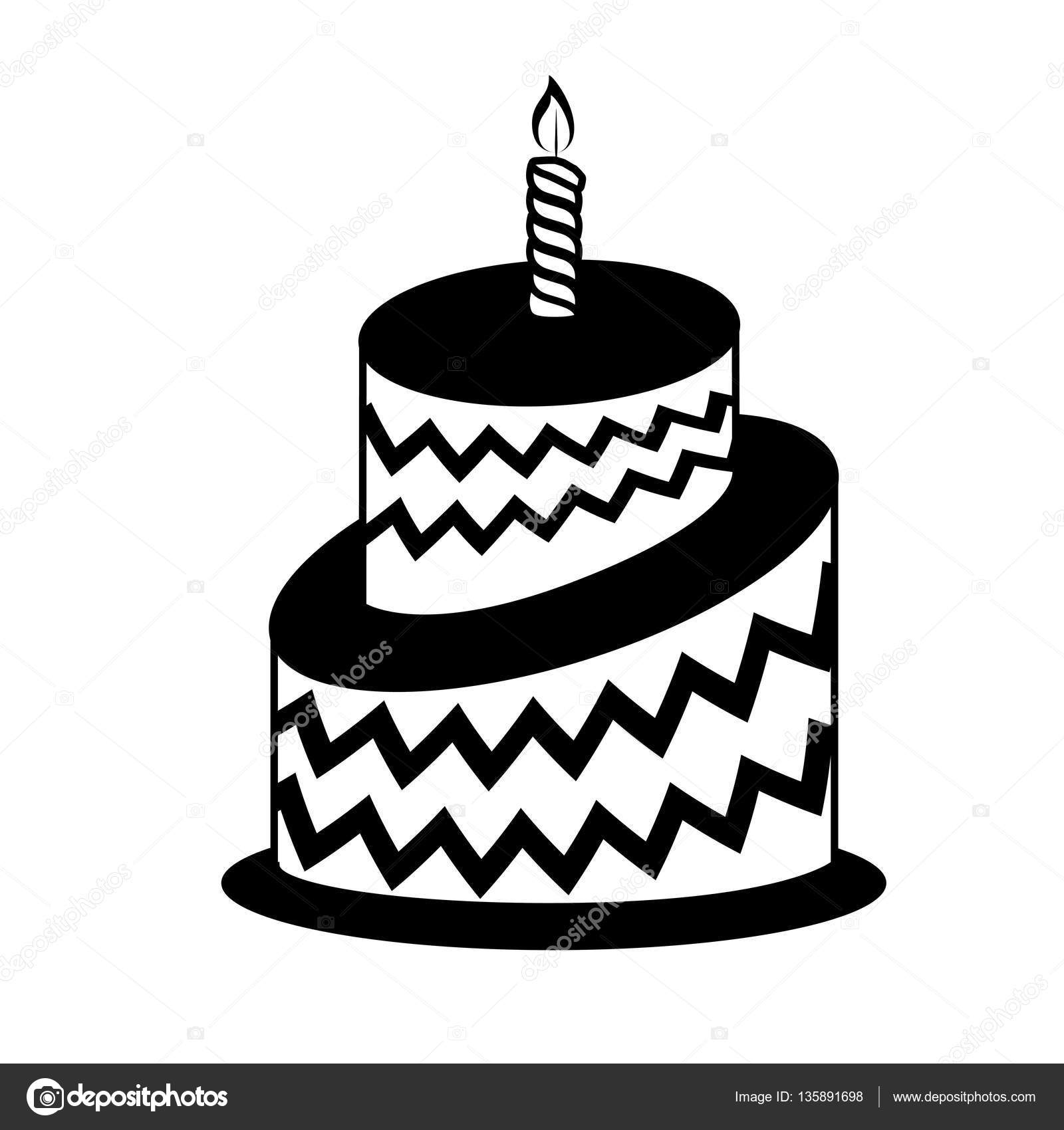 Download Birthday cake icon — Stock Vector © djv #135891698