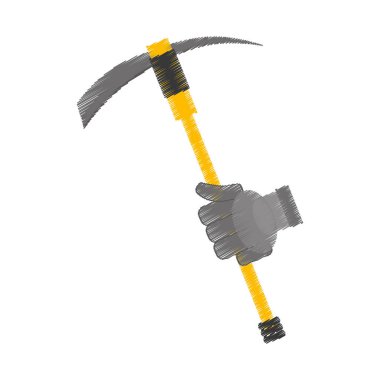 Çizim kazma aracı maden çıkarma eldiven