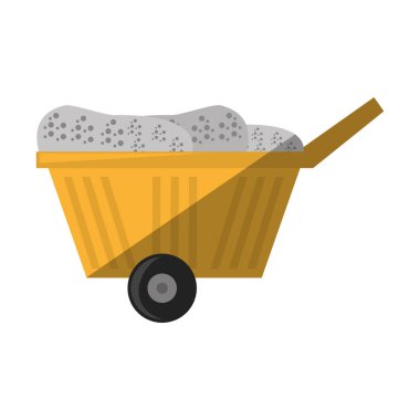 çizgi film arabası tren madencilik mineral