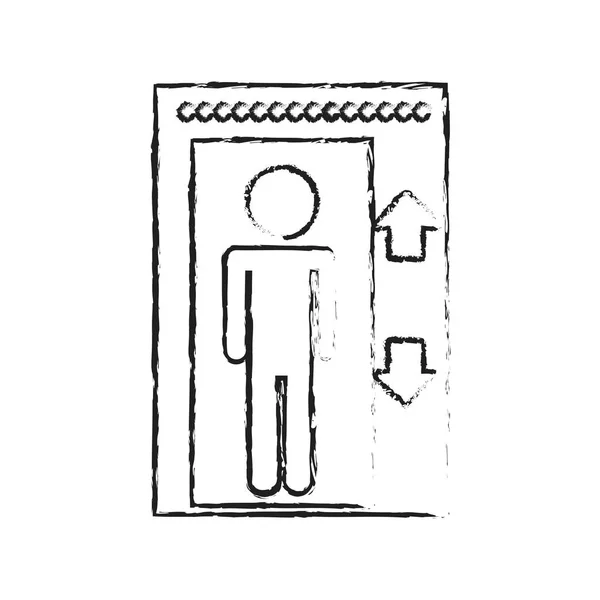 エレベーターのアイコン画像 — ストックベクタ