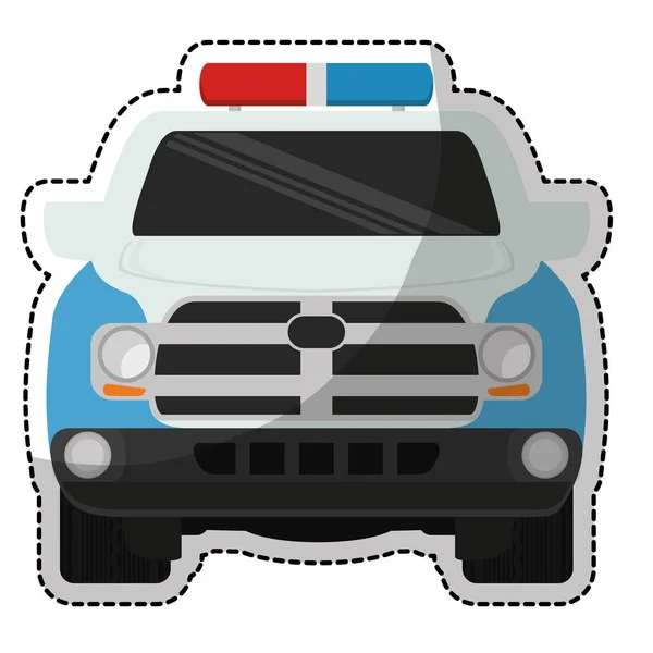 警察の車のアイコン — ストックベクタ