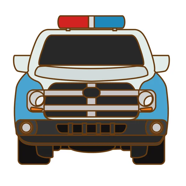 Politie auto pictogram — Stockvector