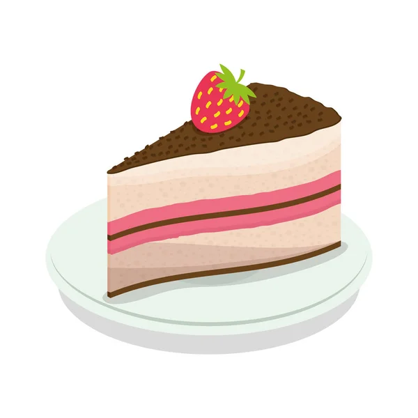 Sweet cake icon — Stock Vector