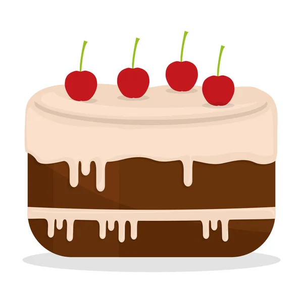 Icône gâteau sucré — Image vectorielle
