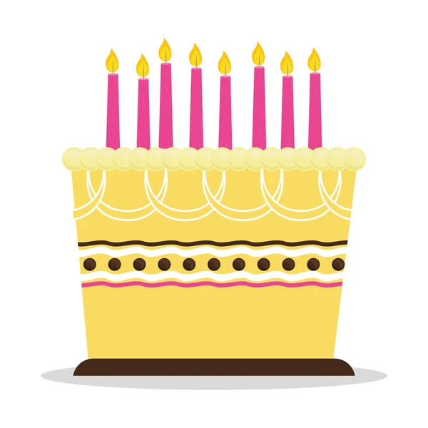 Doğum günü pastası simgesi — Stok Vektör
