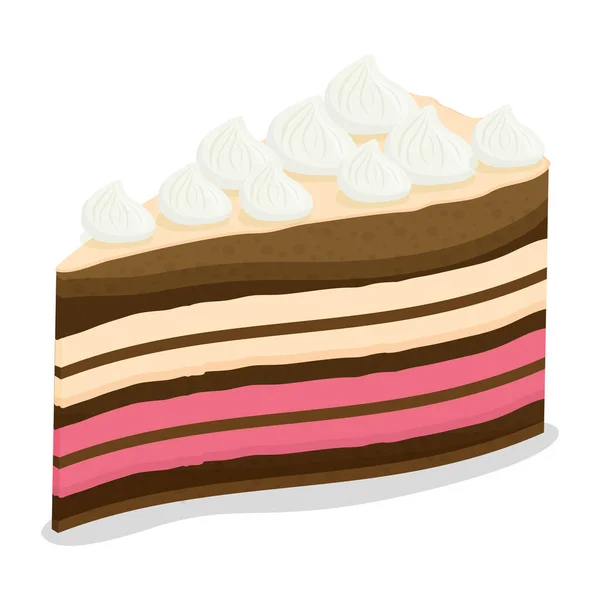 Icône gâteau sucré — Image vectorielle