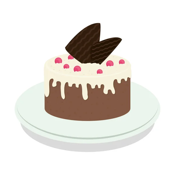 Sweet cake icon — Stock Vector