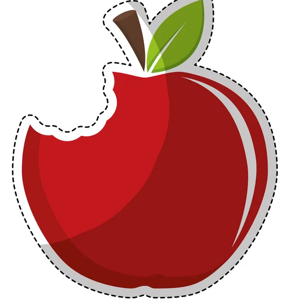 Icona di frutta di mela — Vettoriale Stock
