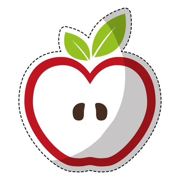 Elma meyve simgesi — Stok Vektör