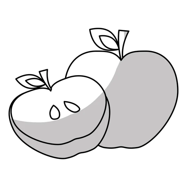 Äppelfruktsikon — Stock vektor