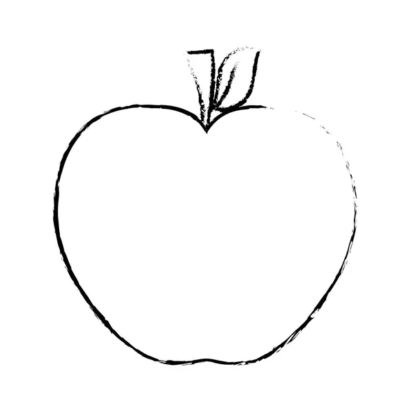 リンゴのフルーツアイコン — ストックベクタ