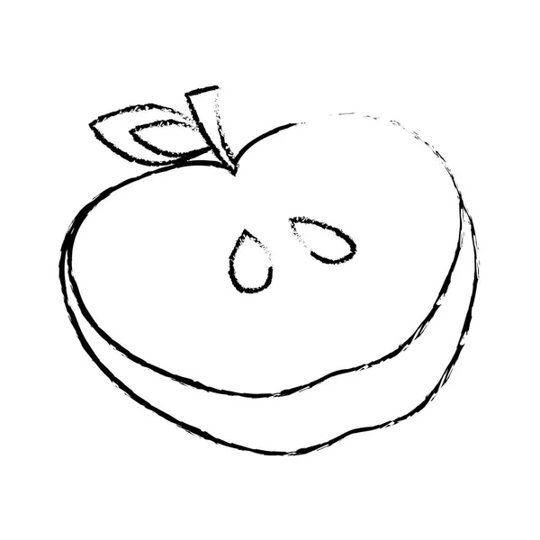 Manzana fruta icono — Archivo Imágenes Vectoriales