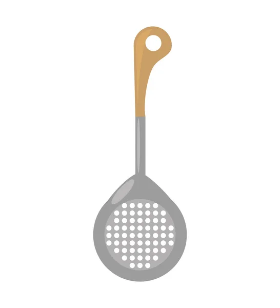 Spatule friture cuisine et ustensiles de cuisine — Image vectorielle