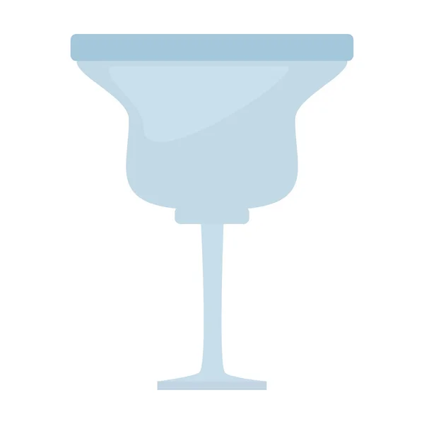 Copa de vidrio bebida de cóctel — Vector de stock
