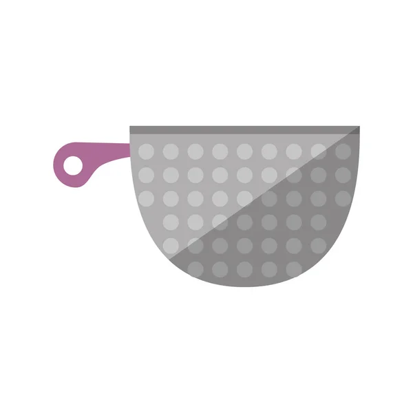 Kitchen cookware pot tool shadow — Stock Vector