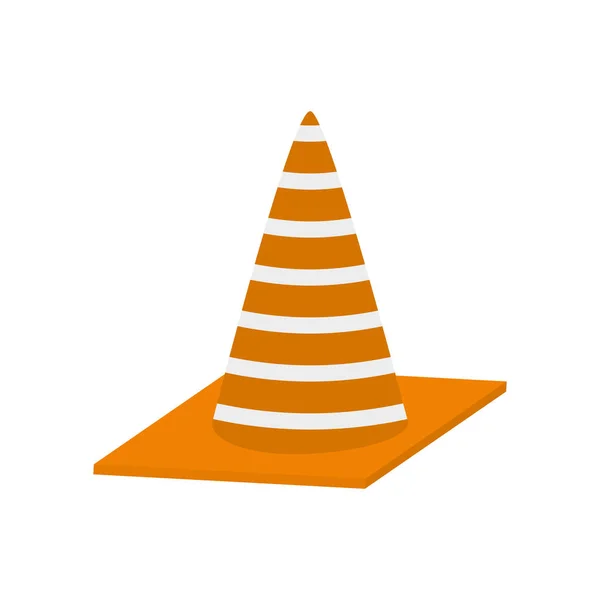 Construction cone with stripes — Stock Vector