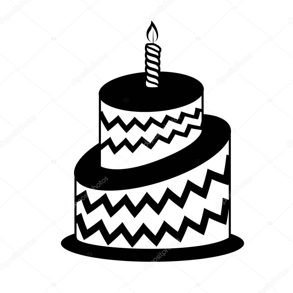 Download Birthday cake icon — Stock Vector © djv #135891698