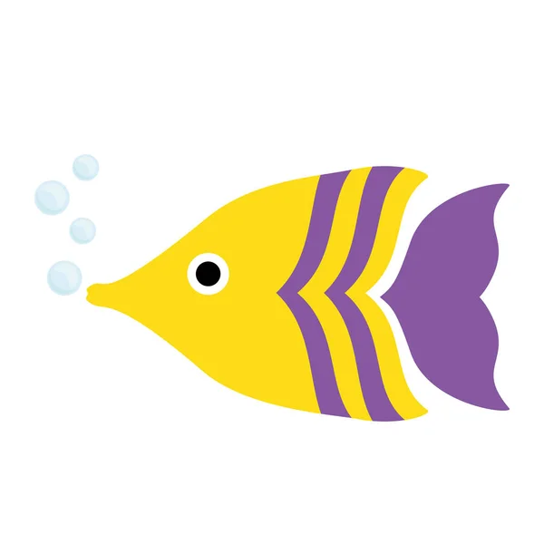 Havet fisk ikonen — Stock vektor
