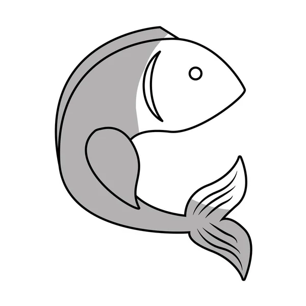 海魚アイコン — ストックベクタ