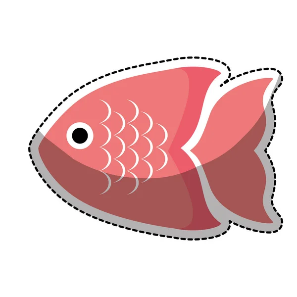 Sea fish icon — Stock Vector