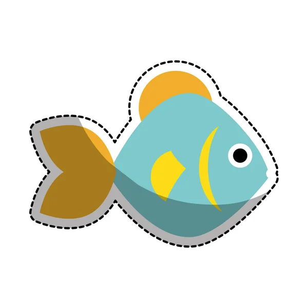 Sea fish icon — Stock Vector