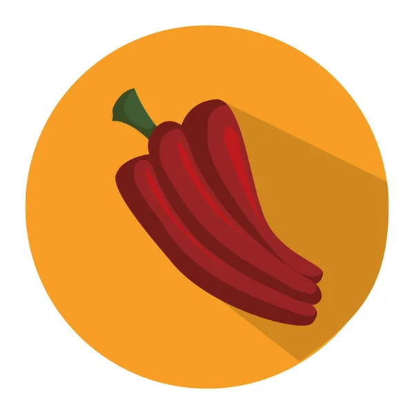 Paprika zeleninová ikonu — Stockový vektor