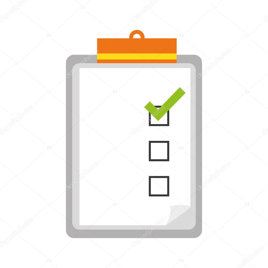 checklist with square cases icon image