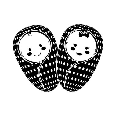 Bebek battaniye simgesinde sarılmış