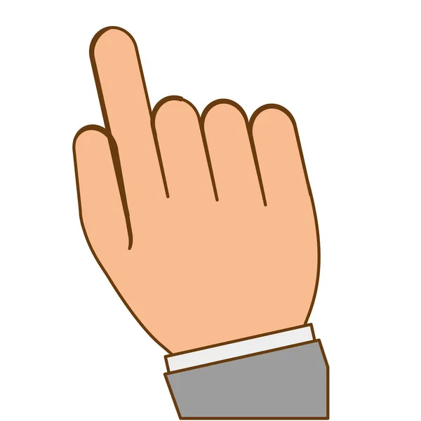 Obrázek ikony gesto rukou — Stockový vektor