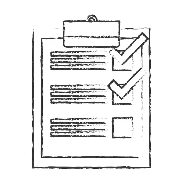 Controlelijst pictogramafbeelding — Stockvector