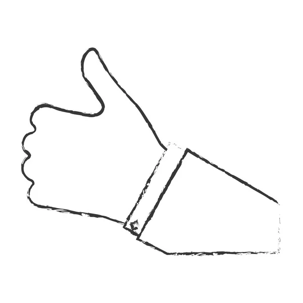 Obrázek ikony gesto rukou — Stockový vektor