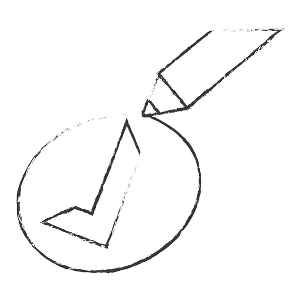 Häkchen setzen Symbolbild akzeptieren — Stockvektor