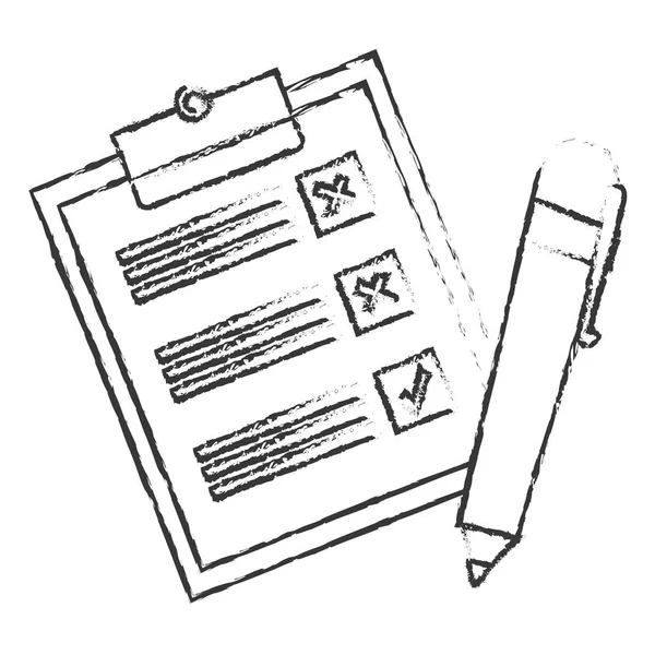 Symbolbild der Checkliste — Stockvektor