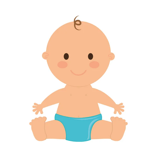 Schattige baby pictogram — Stockvector