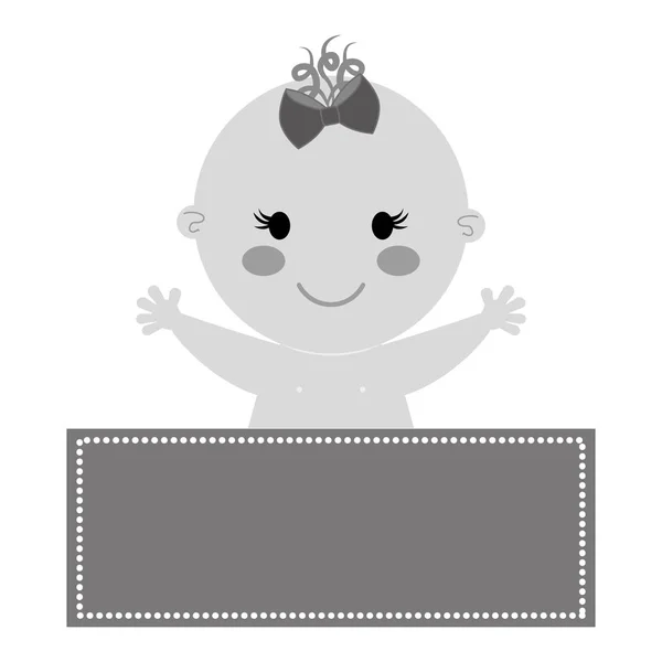 Lindo bebé icono — Vector de stock