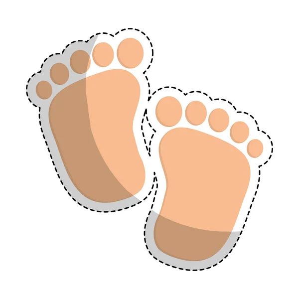 Gambar ikon baby shower yang berhubungan - Stok Vektor