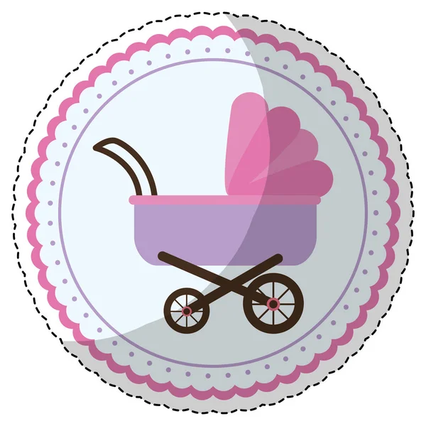 Symbolbild für Babydusche — Stockvektor