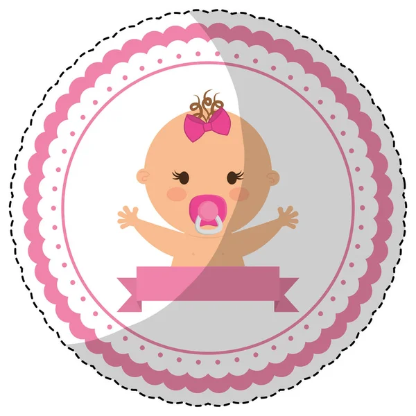 Happy baby icon image — Stock Vector