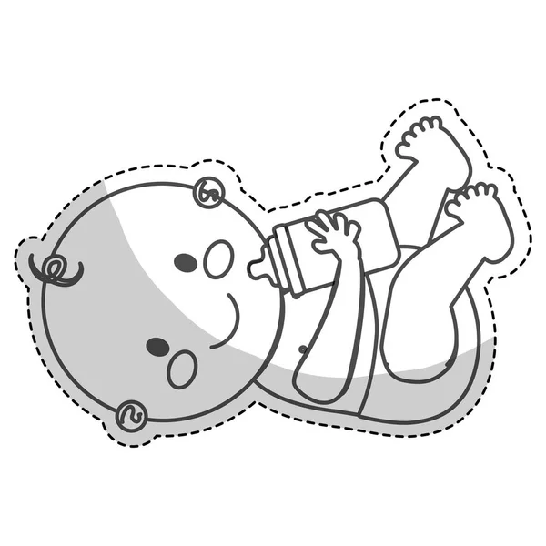 幸せな赤ちゃんのアイコン画像 — ストックベクタ