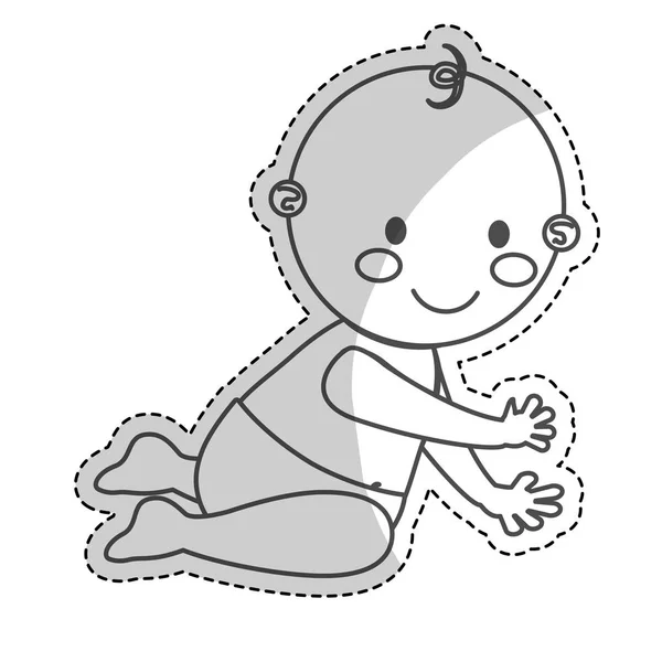 Glückliches Baby-Symbolbild — Stockvektor