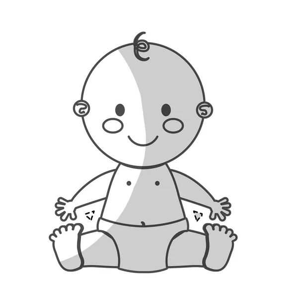 Happy baby icon image — Stock Vector