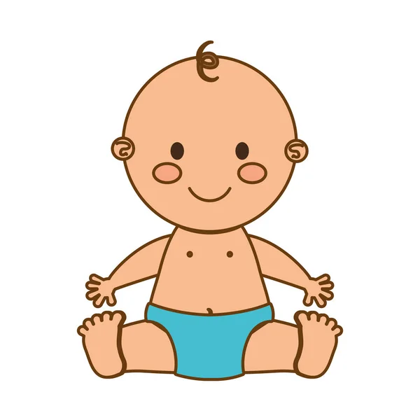 Schattige baby pictogram — Stockvector