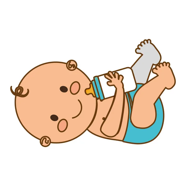 Schattige baby pictogram — Stockvector