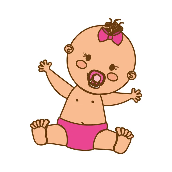 Χαριτωμένο μωρό εικονίδιο — Διανυσματικό Αρχείο
