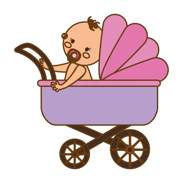 Cute baby icon — Stock Vector