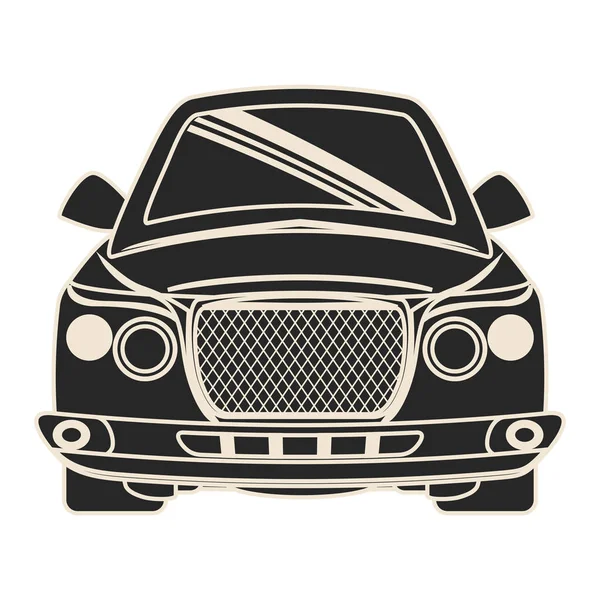 Imagen icono del coche — Vector de stock